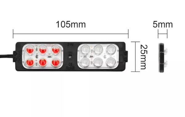 A4S Red Blue Auto Flase Pcr Module Light 12v dc For All Bikes And All Cars - Image 4