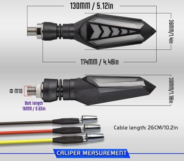 Arrow Running Blinker Bright LED Indicators
