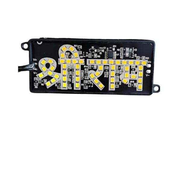 A4S AUTOMOTIVE & ACCESSORIES Theaskart Shree Ram Ji Bike Led Light Logo with Self Adhesive Back Up Lamp Car, Motorbike, Truck, Van LED (12 V, 5 W) (Universal For Bike, Universal For Car, Pack of 1) - Image 4