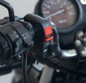 9 CREE LED 15W Fog Light For All Bikes with On/Off Switch with USB Charging Port