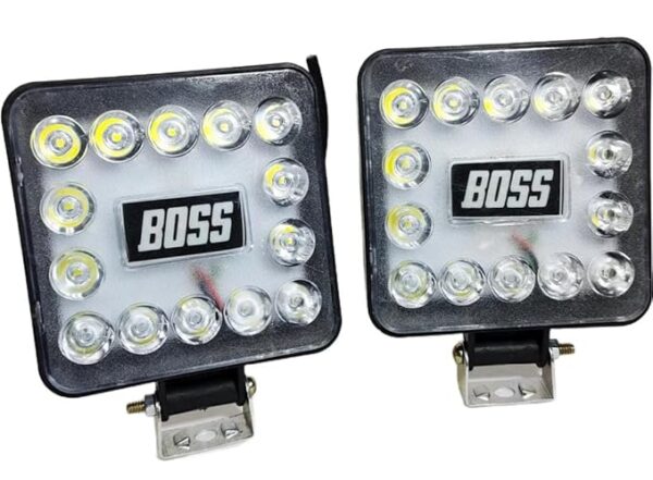A4S AUTOMOTIVE & ACCESSORIES 14 LED BOSS Style 12v High Brightness Led Fog Light For All 2,3,4 Wheeler With Free Pull Push Button …