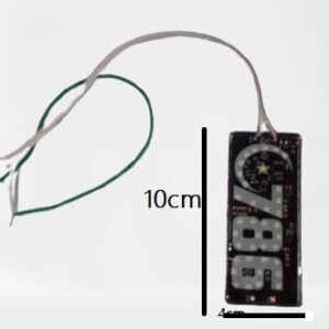 LED Digital Clock Display, 7-Segment Green Illumination, 12V DC, Universal Vehicle Fit