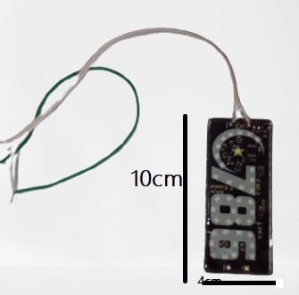 LED Digital Clock Display, 7-Segment Green Illumination, 12V DC, Universal Vehicle Fit