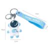 A4S AUTOMOTIVE & ACCESSORIES Cute Space Theme Keychain Set, Pink Rocket and Astronaut Design