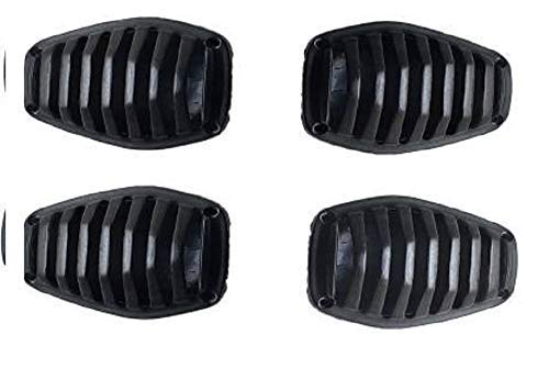 Hero HF Deluxe Turn Signal Indicator Light Blinkers Grill Cover Plastic (Bike Headlight Grill Covers) Set Of 4 pcs