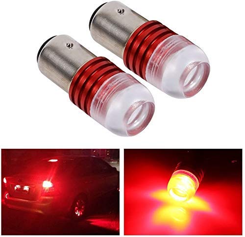 Universal Back, Reversing Brake Tail LED Light for Bike, Car, RED - Pack of 2 for Hyundai Creta 2020