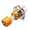 H4 Missile Projector LED Headlight Bulb High Low Beam Cree Driving Drl Light (9w | Golden/Silver) for Bajaj Pulsar 200 Ns