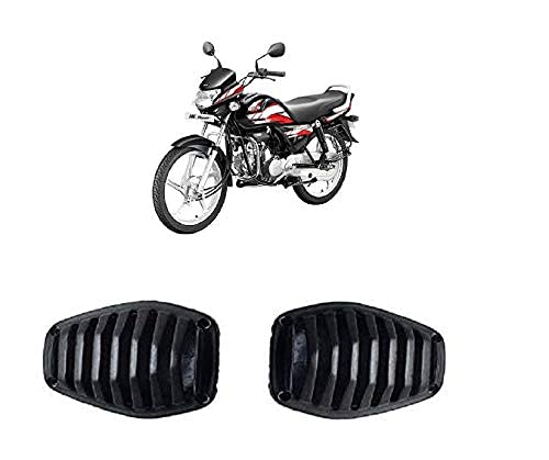 HF Deluxe Turn Signal Indicator Light Blinkers Grill Cover Plastic (Bike Headlight Grill Covers) Set Of 4 pcs