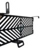 Motorcycle Radiator Grille Guard Protector, Black with Blue Logo, Diagonal Stripe Pattern