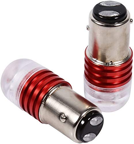 Universal Back, Reversing Brake Tail LED Light for Bike, Car, RED - Pack of 2 for Hyundai Creta 2020