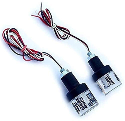 Handle Bar End Indicator LED Light Side Weights for Bullet Bike Classic Standard Electra Thunderbird 350 500