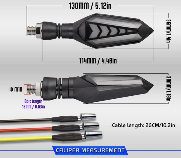 A4S Arrow Running Blinker Bright LED Indicators