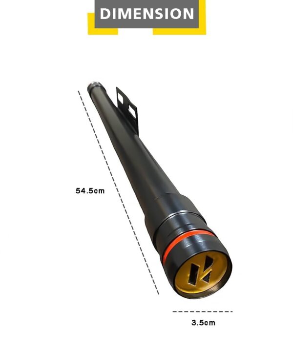 A4S AUTOMOTIVE & ACCESSORIES LED Bike Safety Single Rod Leg Guard Crash Guard, Black Heavy Duty