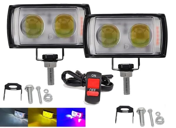 Double Lens Fog Light with Yellow Beam