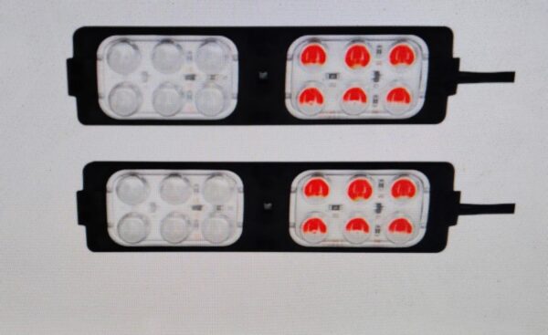 LED Side Indicator Lights for Bike, Universal Fit, Multicolor, 2 Pieces