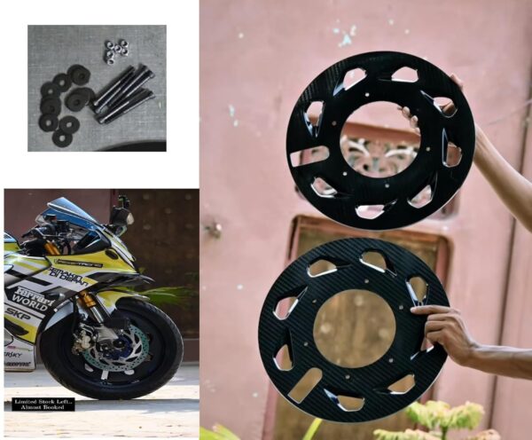 arbon Fiber Motorcycle Brake Disc Rotors, Performance Racing Style